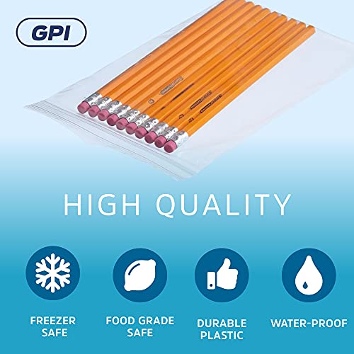 5 X 8 inches, 2 Mil Clear Reclosable Zip Bags, Case of 200 GPI Brand by GPI - Image 3