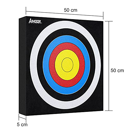 Aimdor Archery Target EVA Foam 20‘’ Target Arrow Target Square Moving Target Youth Archery Arrow Target Practice Target Hunting Target - Thumbnail 2