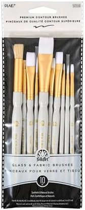 Plaid Learn to Paint Nylon and Natural Bristle Set, 50558 White (10-Piece) image 4