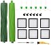 Produktbild ANBOO 14-teiliges Ersatzteile Bürste für irobot roomba i7 i7+ E5 E6 i6 i6+ i3 i3+ i4 i4+ i8 i8 Plus e5154 i3152 i7156 J7 7150, 1 Satz Gummibürsten, 6 Hochleistungsfilter, 6 Seitenbürsten