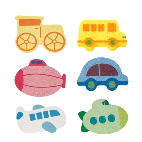 6 Stück Duschschwamm Körper, Badeschwämme, Wasch Schwamm, Schaum Duschschwämme, Waschschwamm Körper Duschschwamm mit Dichtem, Peeling Schwamm Körper, Animal Cartoon-Form