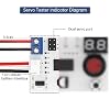 Left Robot Hand with 1 Channel Servo Tester, Robot Hand Five Fingers Solely Movement Bionic Robot Mechanical Arm DIY