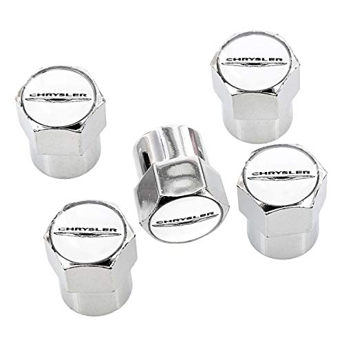 License Frame Inc. Chrysler Logo White Background on Chrome Finish
