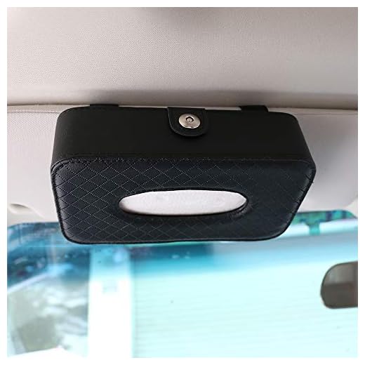 Yijueled Tissue Box Car Tissue Holder Box Tissue Case Cover Car Vehicle Tissue Holder Case Car Paper Facial Tissue Box Cover Holder