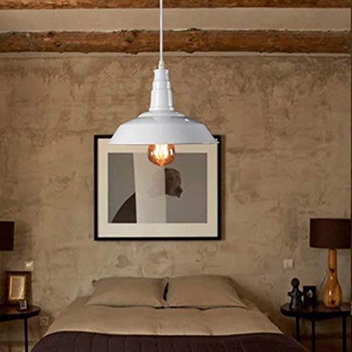 Suspension luminaire cage blanche moderne E27 réglable pour bar
