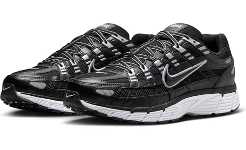 Nike P-6000 Men's Shoes (CD6404-026, Black/White/Metallic Silver/Black)2
