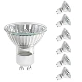 Trubuyware GU10 50W Halogen Light Bulbs, GU10 Halogen Spotlight Bulbs Dimmable, 230V Spot Light Bulbs 2 Pins for Ceiling Light, 2700K Warm White, 6 Pack