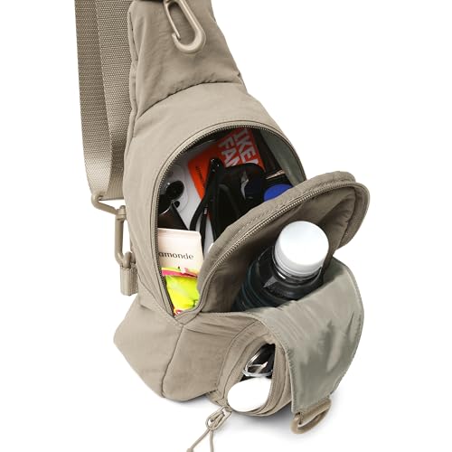Image of ODODOS Sling Bag with Adjustable Straps Crossbody Chest Bag Lightweight Backpack for Casual Traveling Hiking
