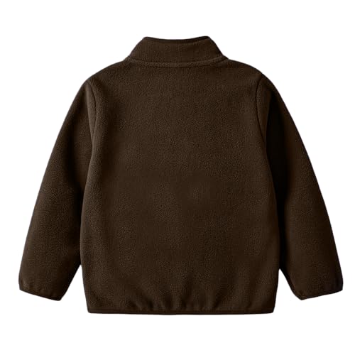 Image of Toddler Boys Girls Fleece Jacket Lightweight Fall Spring 2-12 Years
