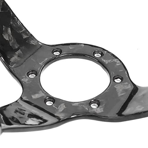 HIWOWSPORT Forged Carbon Fiber Racing Steering Wheel 14'' inch 350mm Diameter 6 Bolts - Image 4