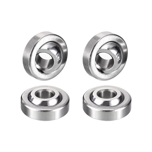 Hipicco H20221231178 Ge4C Radial Spherical Plain Bearings, Id 4Mm X Od 12Mm X Width 5Mm Self-Lubricating Sealed Spherical Roller Bearings 4Pcs cover