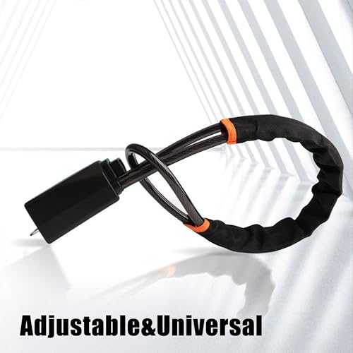 Wheel Lock Seat Belt Lock Universal Anti Theft Device Car Lock Theft Prevention with 3 Keys for Car Security Fit Most Vehicles Truck SUV Van (Black) - Thumbnail 7