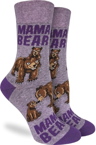 Good Luck Sock Womens Mama Bear Socks Adult Shoe Size 5-9
