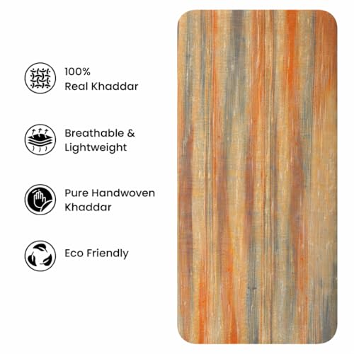 Image of Solid Cotton Fabric Material for Men and Women(5 Meter,Wheat),Brown