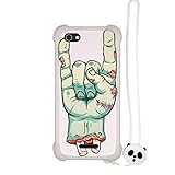 Funda para weimei force x Funda para weimei Force x Funda Silicone Border + Placa Dura de la PC Stand Carcasa Case Cover La Noche Brilla SZ