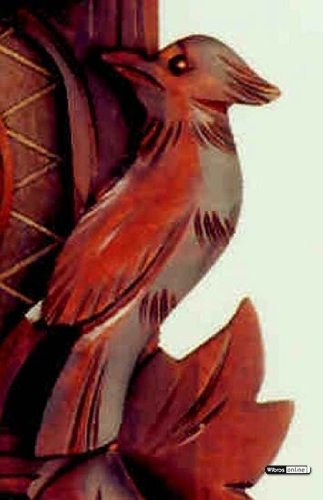 German Cuckoo Clock 1-Day-Movement Carved-Style 20.00 Inch - Authentic Black Forest Cuckoo Clock By Hekas #TOP5