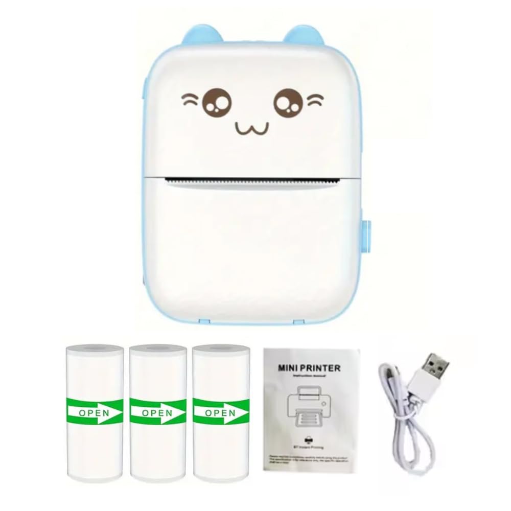 Portable Mini Label Printer Thermal Printing Single Wireless Connectivity Compatible with IOS & Android