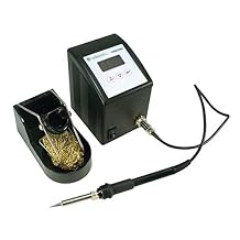 Velleman VTSSC70AU Soldering Station 85W/120V with Variable Temperature and Ceramic Heater, 1 Grade to 12 Grade, 4.96" Height, 3.54" Wide, 4.13" Length