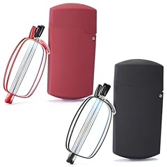 2 Pairs Hard Case- Red / Black