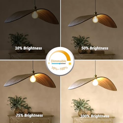 Caldarax 42W B22 BC Bayonet Light Bulbs, Globe A55 B22d Bayonet Cap Light Bulb Dimmable 650LM Warm White 2700K, B22 Classic Clear GLS Light Bulbs for Chandelier, AC220-240V, Pack of 4 - Image 4