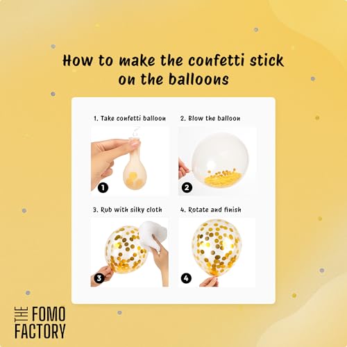 Image of The FOMO Factory Rose Gold Birthday Decoration Kit | Metallic Rose Gold Balloon Arch, Foil Curtains, HBD Banner | Complete 53Pcs Balloon Decoration Kit for Parties, Events, Birthdays, Wedding (Rose53)