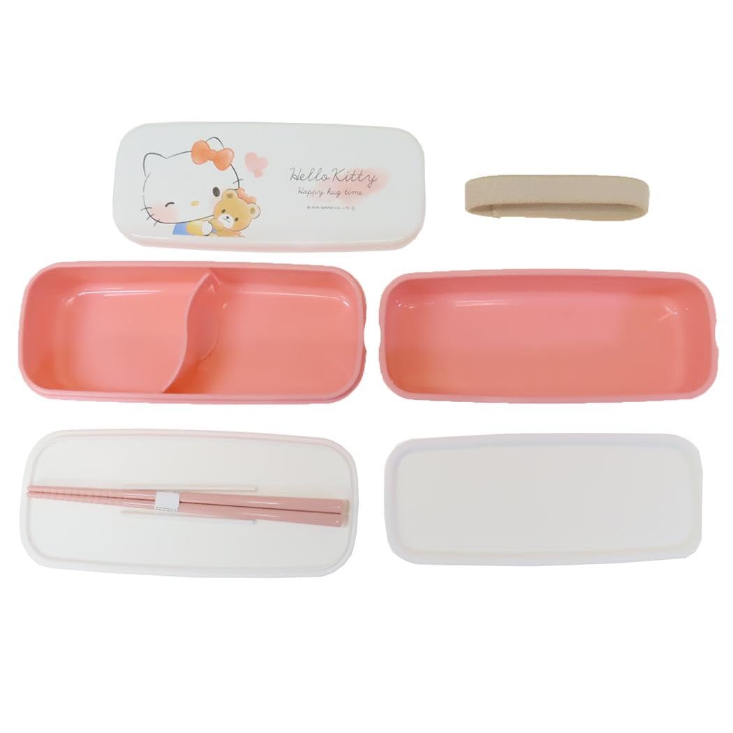 Amazon.co.jp: ハローキティ[お弁当箱]スリム2段ランチボックス