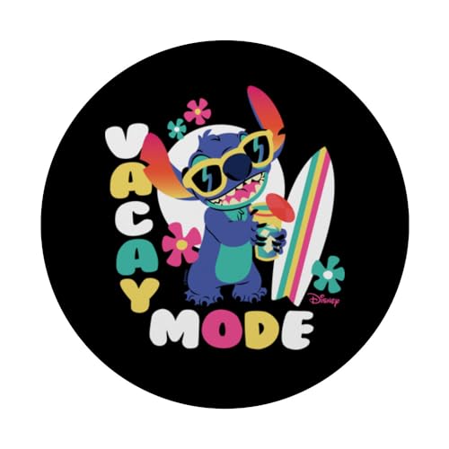 PopSockets Lilo & Stitch Vacay Mode Support PopGrip Interchangeable pour Téléphone