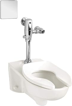 American Standard 3351.101.020 Afwall Millennium 1.1 - 1.6 gpf Elongated Toilet Bowl Only with EverClean, White, 15.00 x 14.00 x 26.00 inches 3351101.020