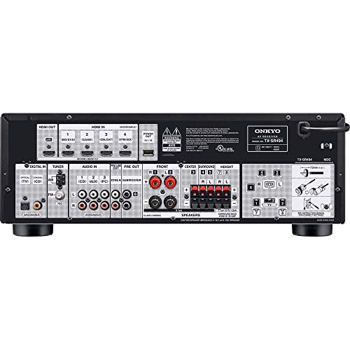Image of Onkyo TX-SR494 AV Receiver with 4K Ultra HD | Dolby Atmos | DTS: X | Hi-Res Audio (2019 Model)