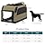 Petsfit Large Dog Crate for Car, Portable Dog Travel Crate,Lightweight Puppy Crate for Indoor Uses for Medium or Large Dog (L:91cm x 60cm x 58cm)