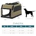 PETSFIT Hundebox Auto, Hundebox faltbar Kofferraum/Rückbank,Verstellbarer Bezug & verstärktes Netz, Hundetransportbox Auto mit Abschließbarer Reißverschluss