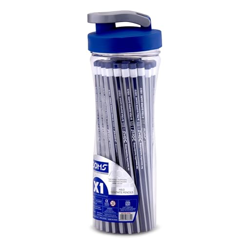 Image of DOMS X1 PENCIL 50 PCS PENCIL SIPPER, Black