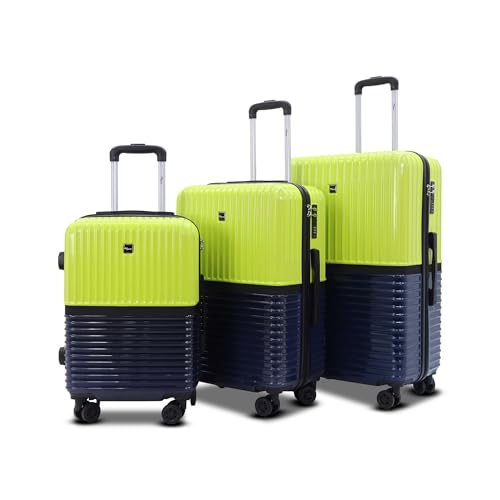 Image of Istanbul Polycarbonate Trolley Bag Set-3 | Luggage with 8 Spinner Wheels | Lightweight Hard Shell Luggage, 8 Spinner Wheels, TSA-Type Lock, Dual-Tone Design