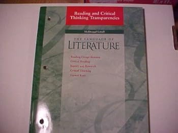 Paperback Reading and Critical Thinking Transparencies: The Language of Literature (Grade Eight) Book