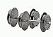 Produktbild Roco H0 Wechselstrom-Radsatz, 2er Set, Silber