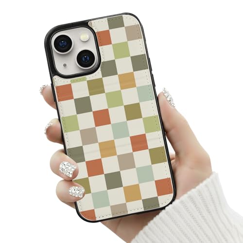 Funda a prueba de golpes iPhone 14 y 15 delgada magnética tipo cartera en piel