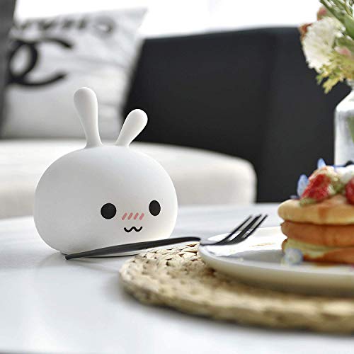Lámpara de Noche Conejo de Silicona Suave LED Recargable miniatura 6