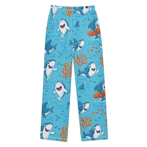 Shark Surf Boys Long Pants Soft Trousers Elastic Waist Kids Lounge