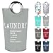 Dalykate Large Laundry Basket Collapsible Oxford Fabric Folding Clothes Bag with Handles Waterproof Folding Washing Bin Foldable Laundry Tote Bag Portable Dirty Clothes Basket for Laundry and Storage