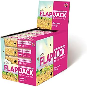 Wholebake Summer Berry Flapjacks 80g (Pack of 20)