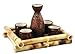 Glazed Ceramic 5 Pcs Japanese Sake Set