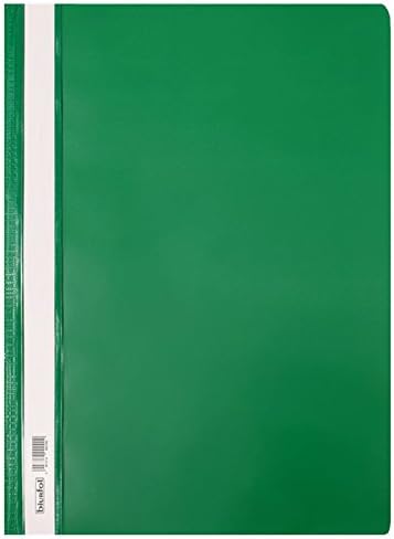 5 x Assorted Colours Clear Cover A4 Presentation Project Folders Hard Document File Organiser Holder Case 2 Prong Display