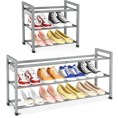 伸縮式シューズラック