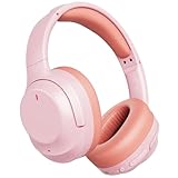 Active Noise Cancelling Headphones, Upgraded Wireless Bluetooth Headphones Over Ear with ENC Mic, HiFi Stereo Deep Bass, Noise Canceling Headphones Lightweight, BT 5.4, for Travel/Office/Home, Pcs