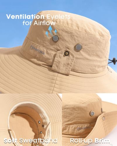 FURTALK Sun Hats for Men Fishing Hat UPF Protection Wide Brim Bucket Hat Review product image
