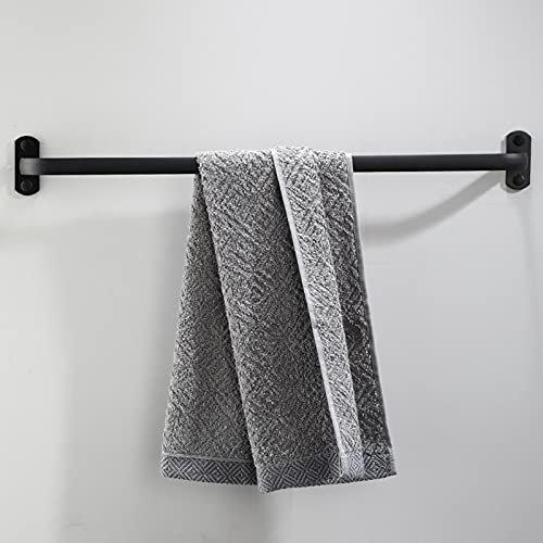 Porte-serviettes de salle de bain noir mat au design épuré - 4