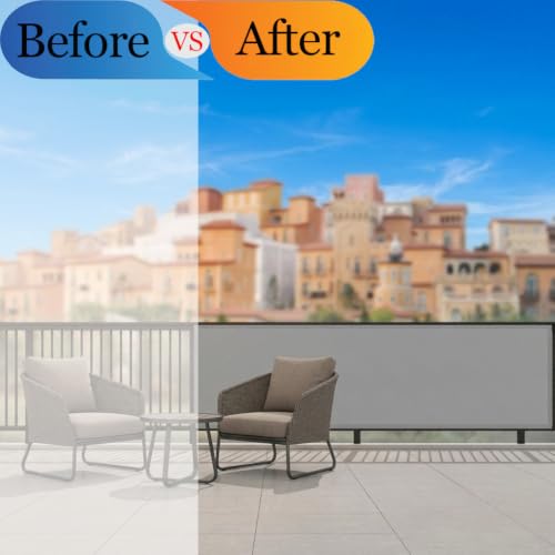 Brise-vue balcon anti-UV imperméable résistant au vent - 8