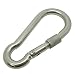 Boat Marine Clip 12cm Stainless Steel Snap Hook Carabiner W/Screw 16mm Opening