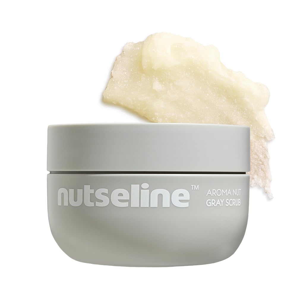 Photo 1 of Nutseline Aroma Nut Gray Scrub 200ml Korean Skin Care – Exfoliating & Moisturizing Body Scrub, Removes Dead Skin Cells, Smooths & Nourishes, Aromatherapy Blend, Contains 17 amino acids