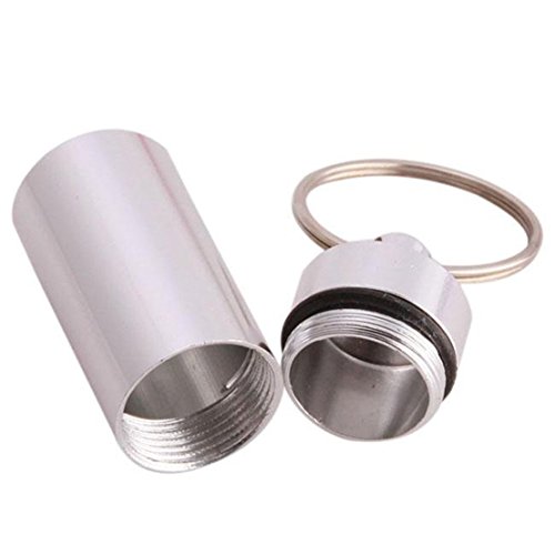 Lnlyin argento ermetico contenitore per pillole